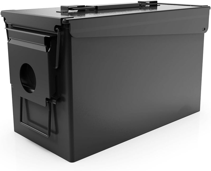 Patron 30 & 50 Cal Ammo Can Metal Ammo Box Storage Crate Case for Shotgun Bullet Rifle Ammunition Waterproof (Black or Green) - Image 1